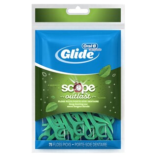 Foto 1 | Palillos De Hilo Dental Oral-b Glide Plusx 40 Mm Outlast Mint 75 Quilates - Venta Internacional.