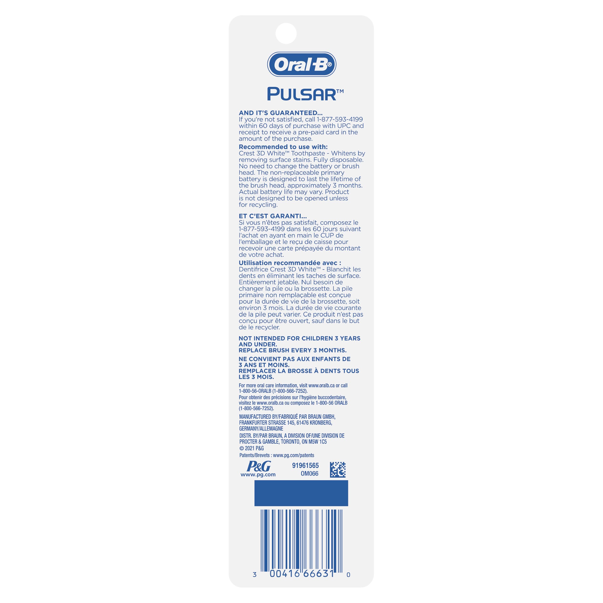 Foto 7 | Cepillo De Dientes Oral-b Pulsar Medium  1 Unidad - Venta Internacional.