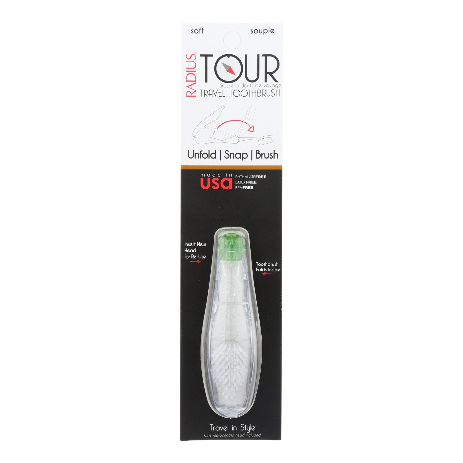 Foto 2 pulgar | Cepillo de Dientes Suave para Viaje Radius 6 Piezas - Venta Internacional