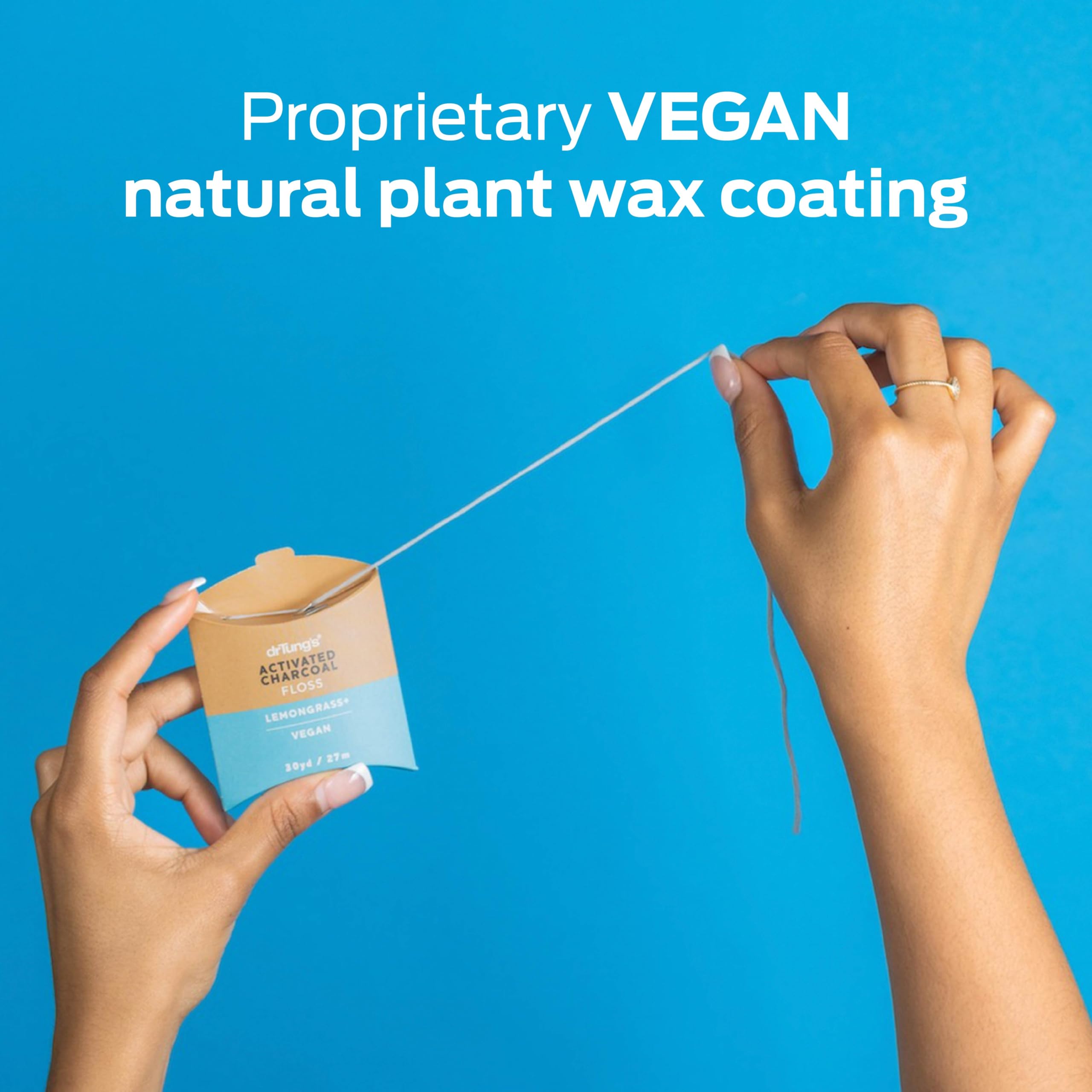 Foto 4 | Carbón Activado Vegano Y Hierba De Limón De Dental Floss Drtung - Venta Internacional.