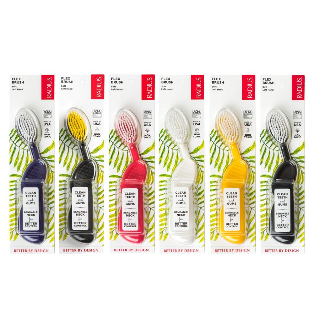 Foto 1 | Cepillo De Dientes Radius Flex Brush  Cerdas Suaves  Sin Bpa  Paquete De 6 - Venta Internacional.