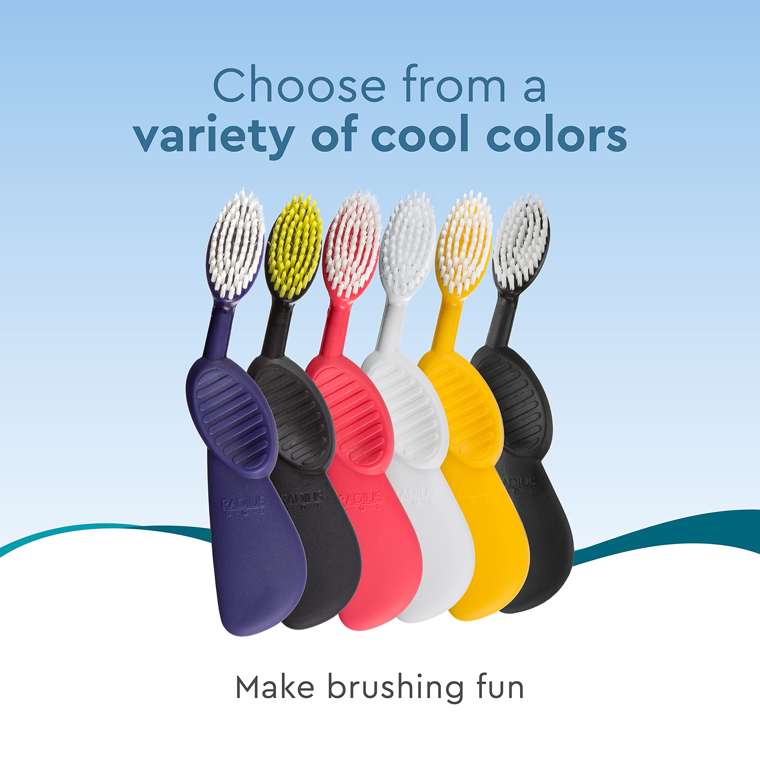 Foto 4 | Cepillo De Dientes Radius Flex Brush  Cerdas Suaves  Sin Bpa  Paquete De 6 - Venta Internacional.