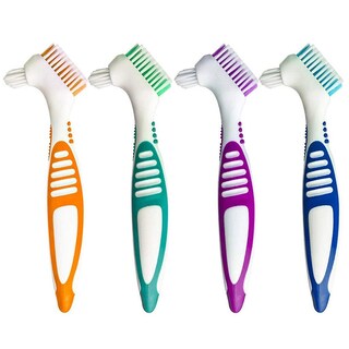 Foto 1 | Cepillo De Dientes Para Dentaduras Postizas Huoguo Mango De Fácil Agarre Doble Cara - Venta Internacional.