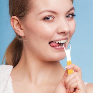 Foto 2 | Set De Limpiadores Linguales Raspadores De Lengua De Acero Inoxidable Cuidado Bucal - Venta Internacional.