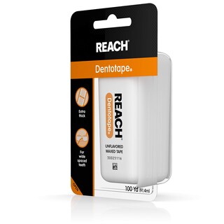 Foto 4 | Hilo Dental Reach Dentotape Encerado 100 M Sin Sabor (paquete De 5) - Venta Internacional.