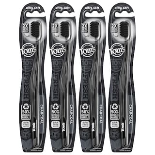 Foto 1 | Cepillo De Dientes Tom's Of Maine Gentle Charcoal Soft Paquete De 4 - Venta Internacional.