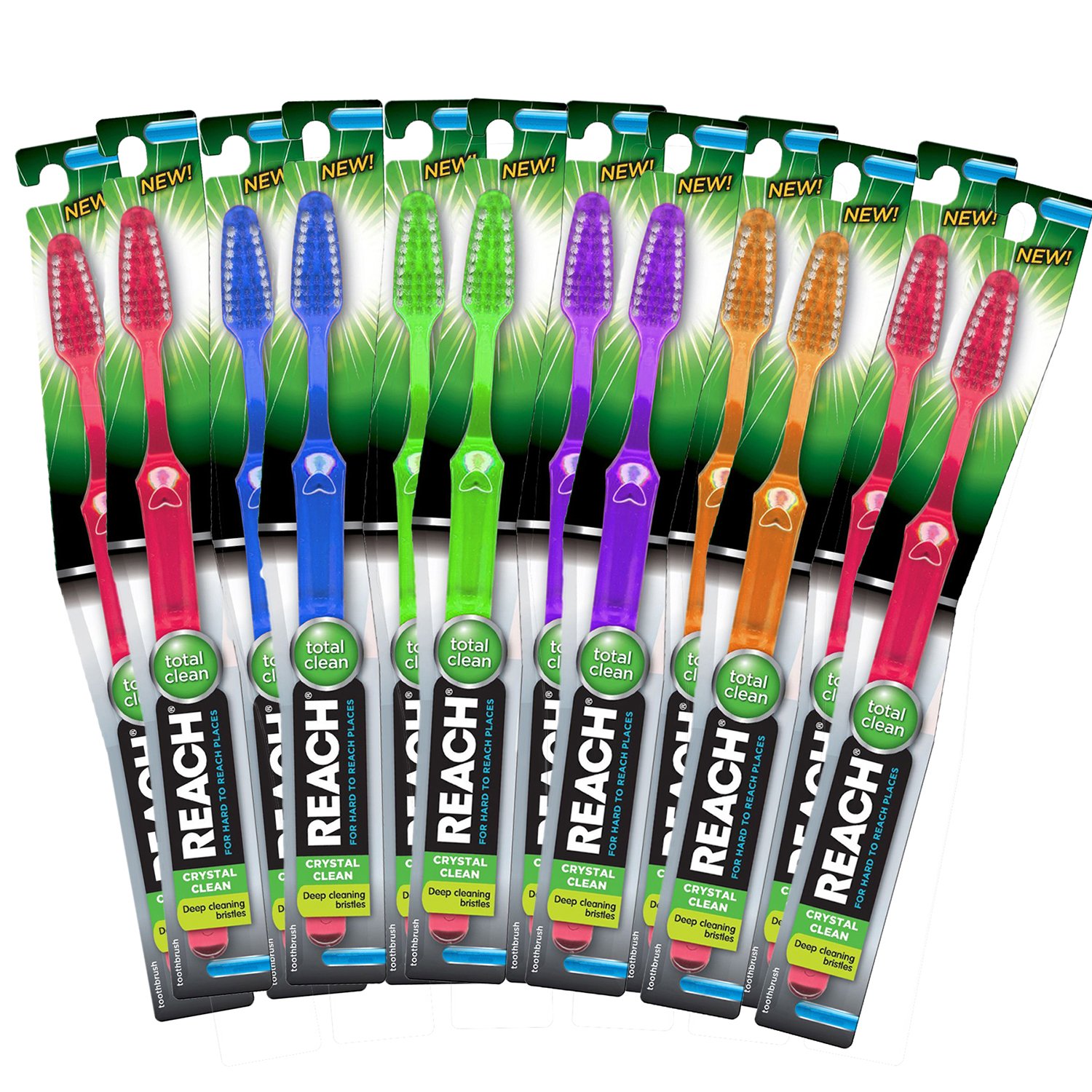 Cepillo De Dientes Reach Crystal Clean Firm  Paquete De 12 - Venta Internacional.