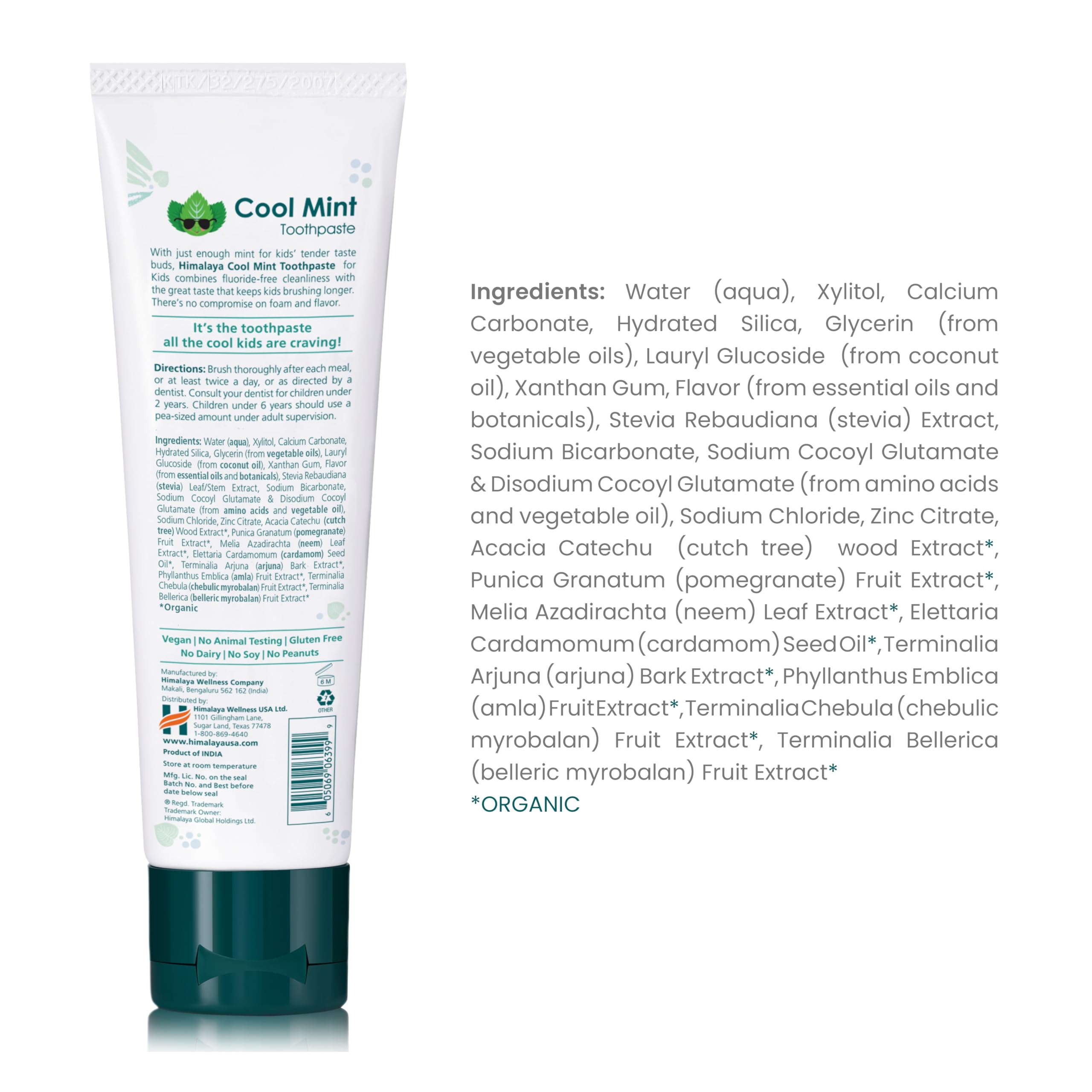 Foto 3 pulgar | Pasta De Dientes Himalaya Botanique Kids Herbal Cool Mint  120 Ml  Paquete De 4 - Venta Internacional.