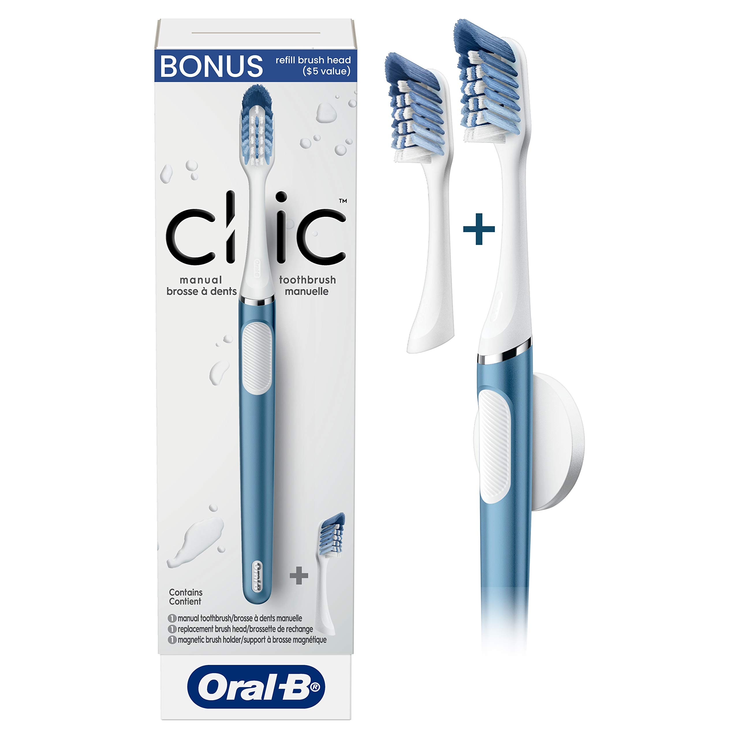 Cepillo de Dientes Oral-b Clic Alaska Blue 2 Cabezales - Venta Internacional $1,129