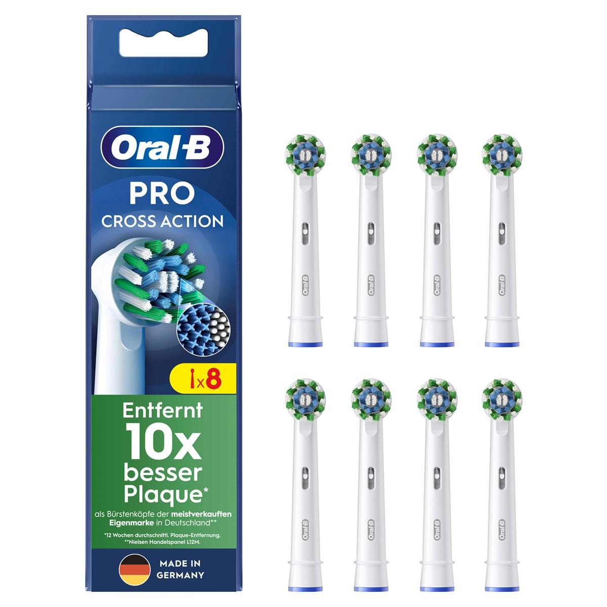 Foto 3 pulgar | Cabezales De Cepillos De Dientes Eléctricos Oral-b Pro Crossaction  Paquete De 8 - Venta Internacional.