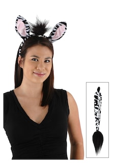 Foto 1 | Kit De Accesorios De Disfraz Para Fugarse Y Cebra Conjunto De Orejas Y Cola De Animal - Venta Internacional.
