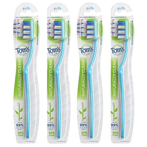 Foto 2 pulgar | Cepillo De Dientes Tom's Of Maine Naturally Clean Soft  Paquete De 4 - Venta Internacional.