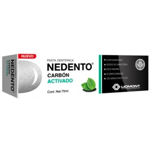 Foto 2 | Pasta Dental Nedento Carbón Activado 75 ML