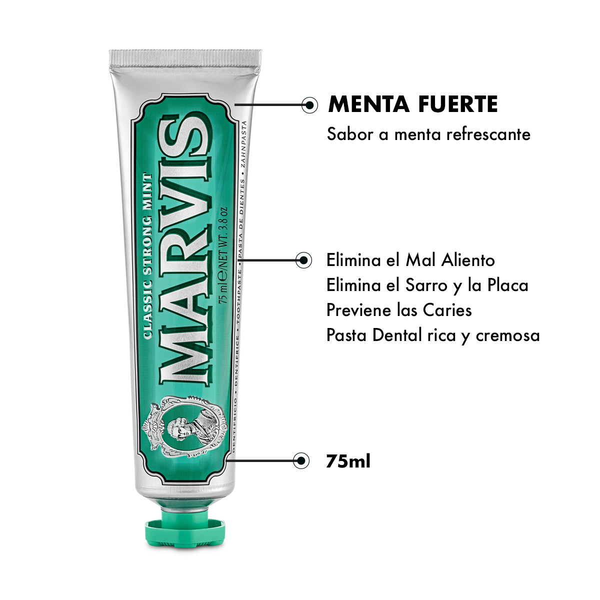 Foto 4 pulgar | Tripack Pasta de Dientes Marvis Menta Fuerte 75 ml