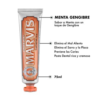 Foto 3 | Marvis Tripack Pasta De Dientes Menta Jengibre 75 Ml