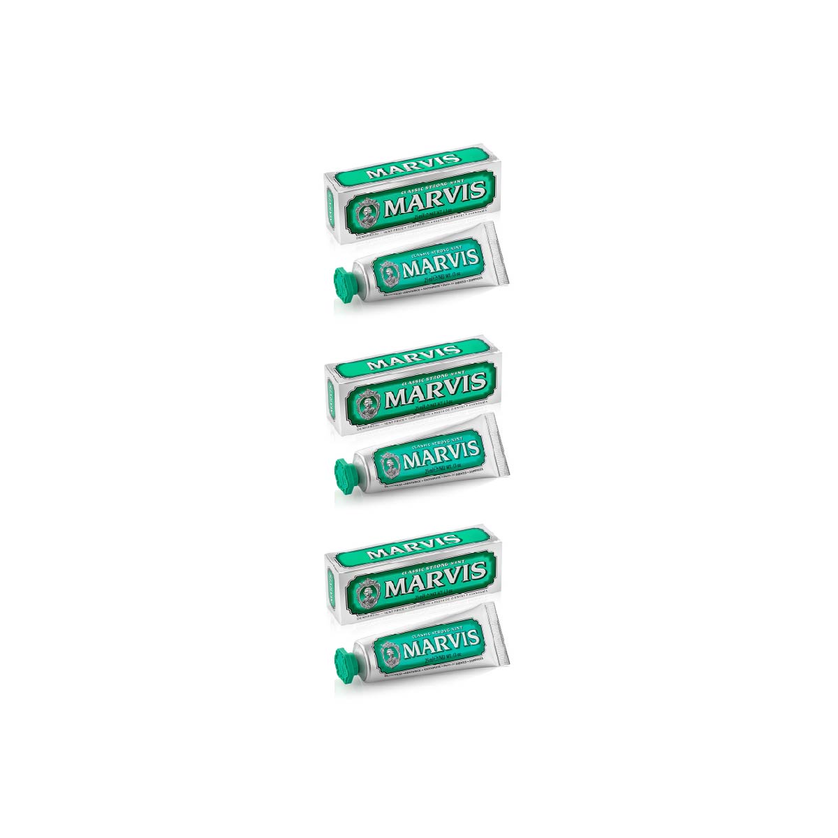 Marvis Tripack Pasta De Dientes Menta Fuerte 25 Ml