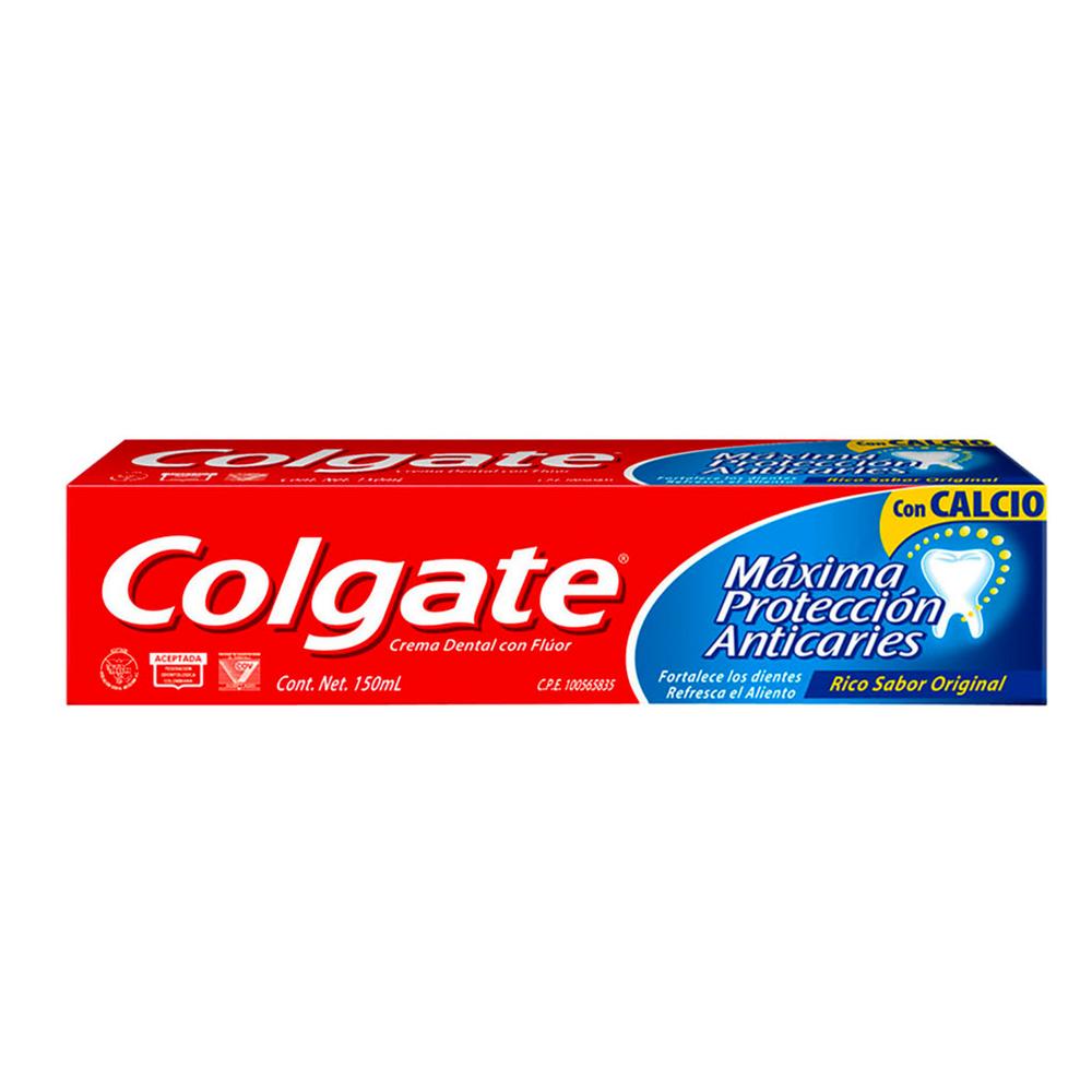 Foto 2 pulgar | Pasta Dental Colgate Máxima Protección Anticaries 150 ml