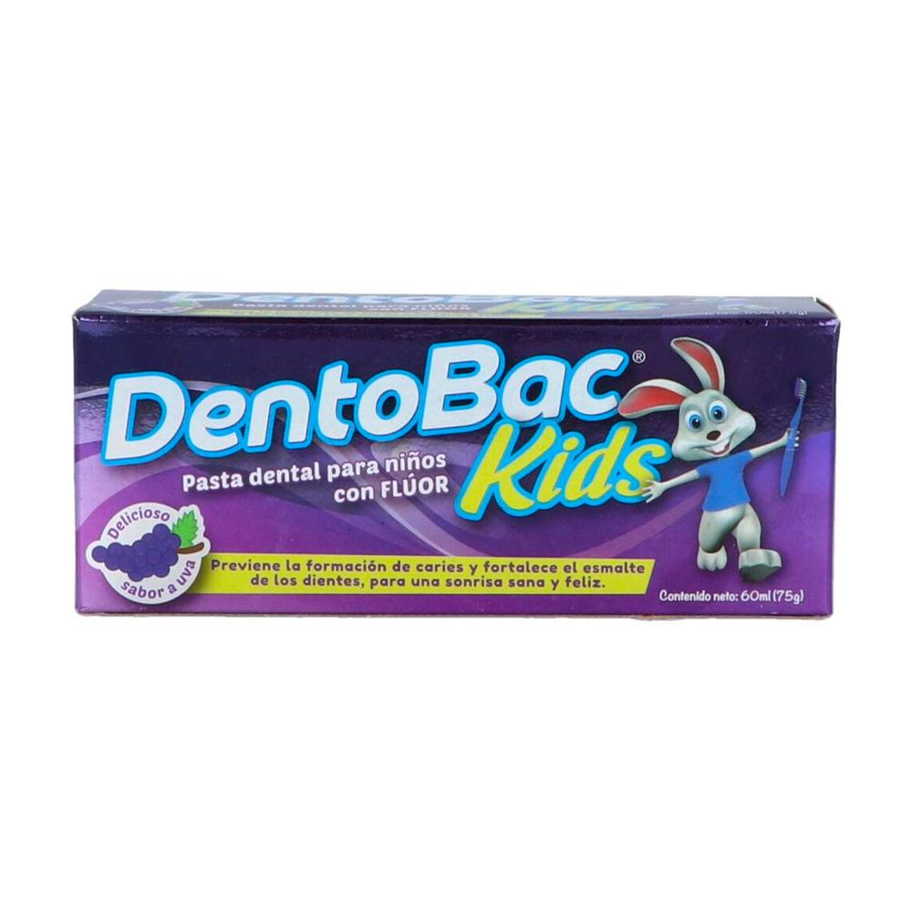 Pasta Dental Dentobac Kids Sabor Uva 60 Ml