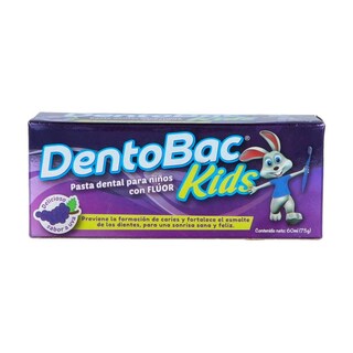 Foto 1 | Pasta Dental Dentobac Kids Sabor Uva 60 Ml