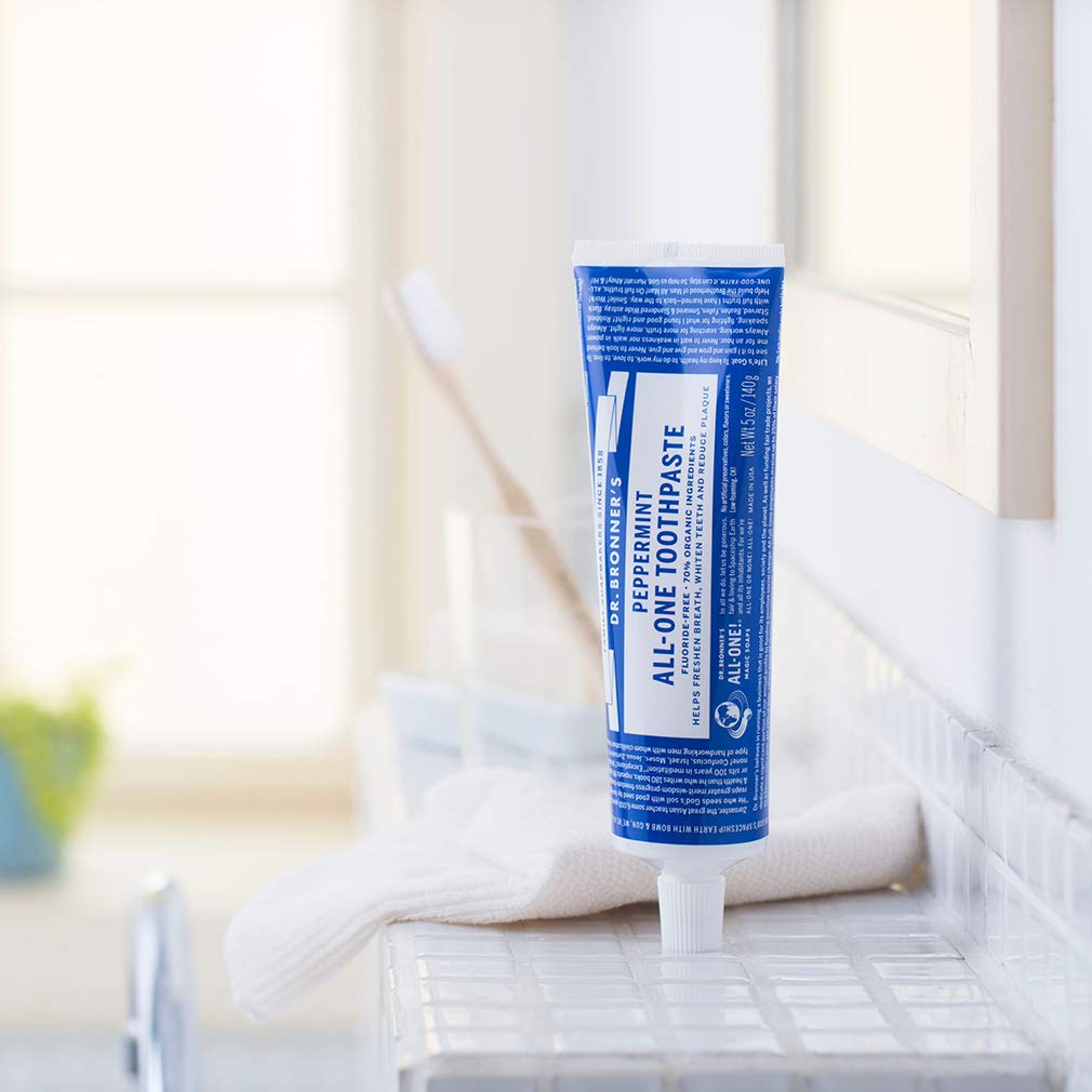 Foto 4 pulgar | Pasta De Dientes Dr. Bronner's All-one Peppermint 150 Ml, Paquete De 3 - Venta Internacional.