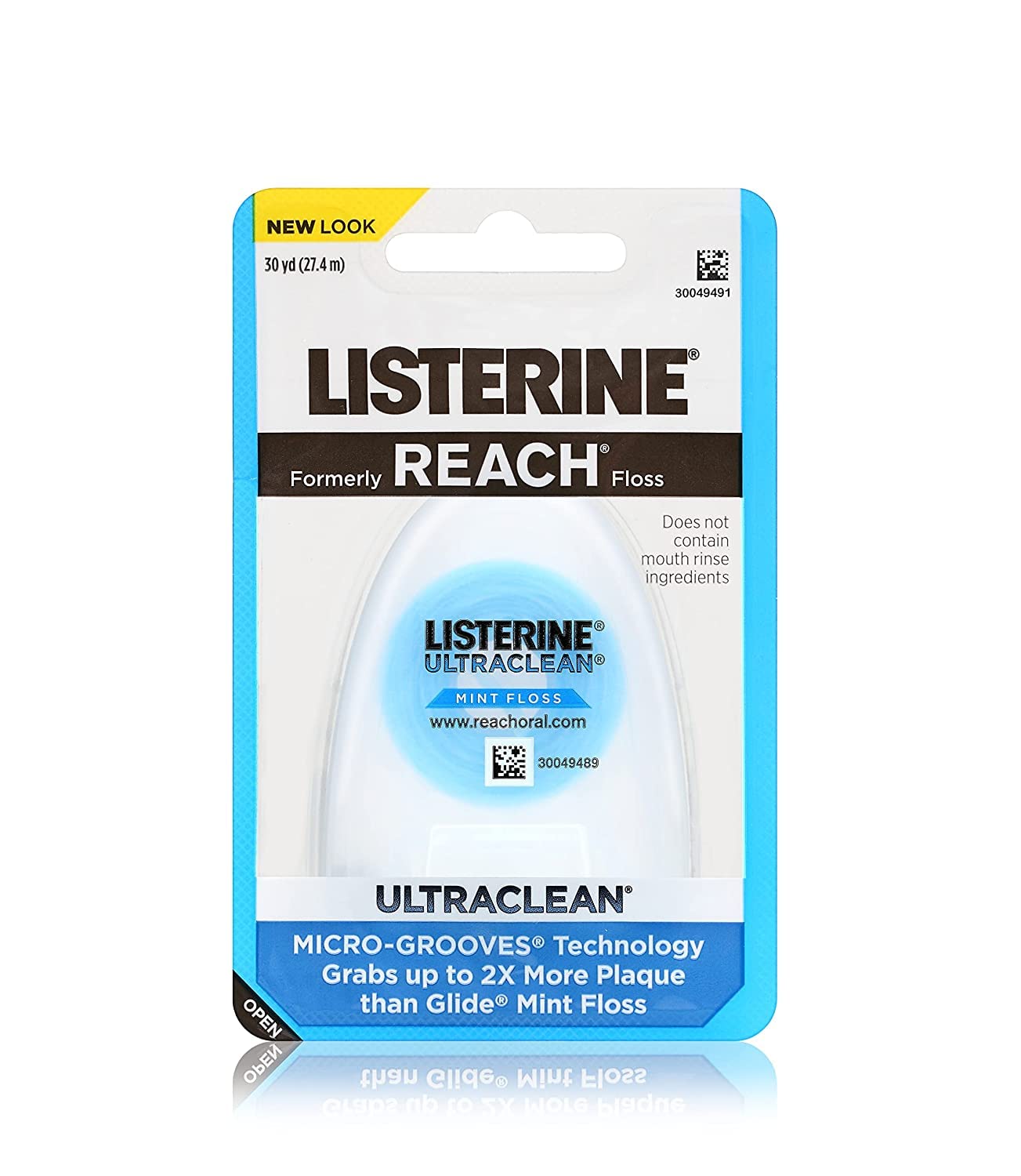 Foto 2 pulgar | Hilo Dental Listerine Ultraclean Con Sabor A Menta, 30 M, Paquete De 7 - Venta Internacional.