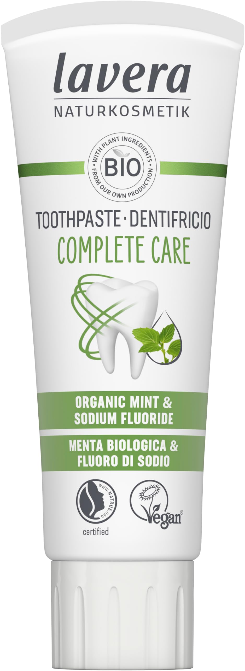 Pasta De Dientes Lavera Organic Menta Y Flúor 75ml Complete Care - Venta Internacional. $345
