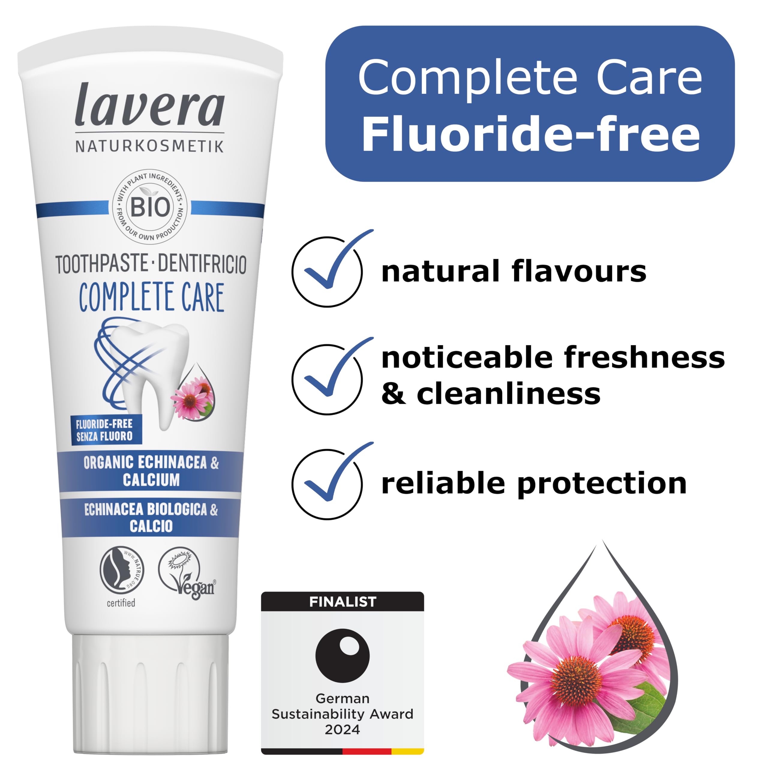 Foto 3 pulgar | Pasta de Dientes Lavera Organic Echinacea Complete Care 75 ml - Venta Internacional