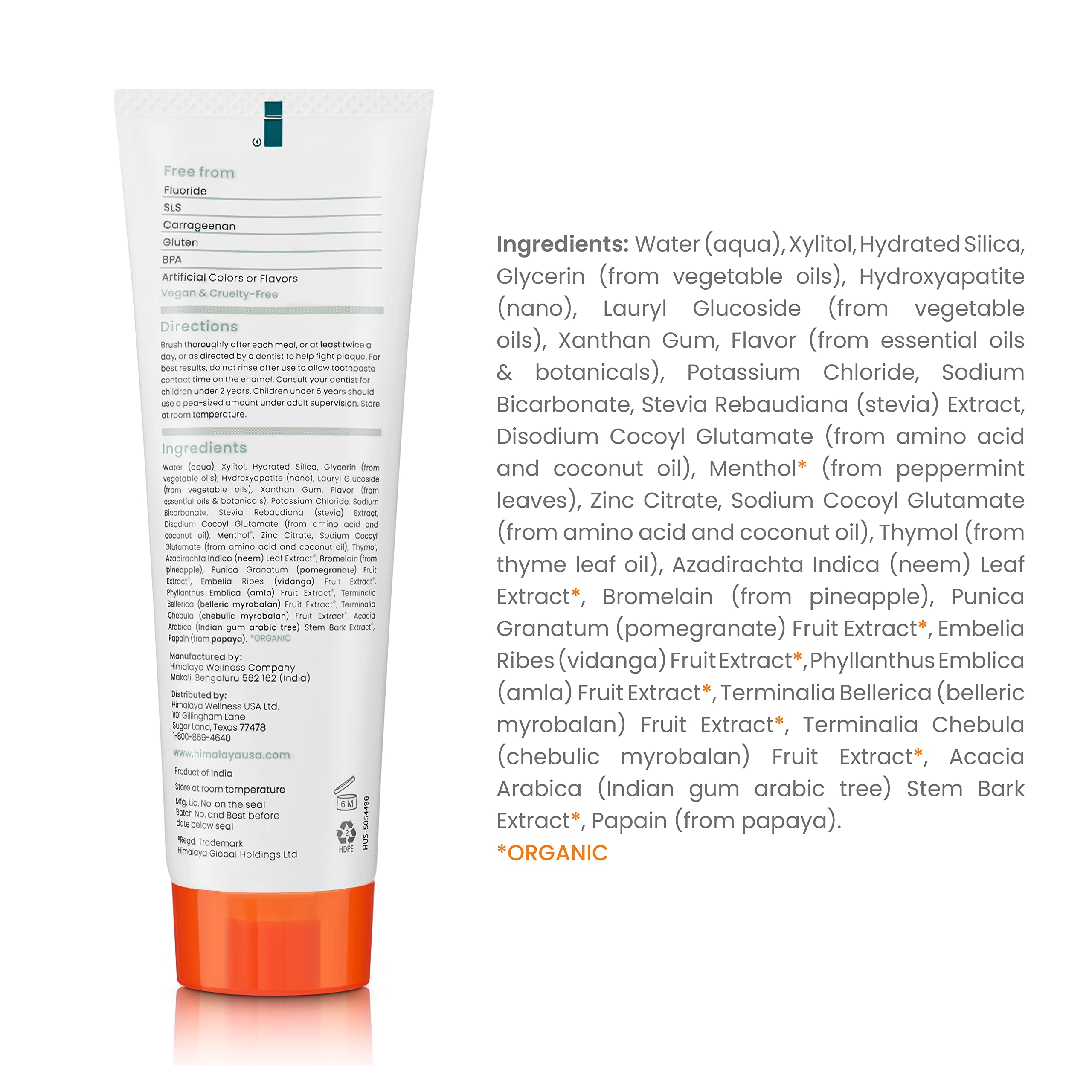 Foto 4 pulgar | Pasta De Dientes Himalaya Botanique Whitening + Hidroxiapatita 120 Ml - Venta Internacional.