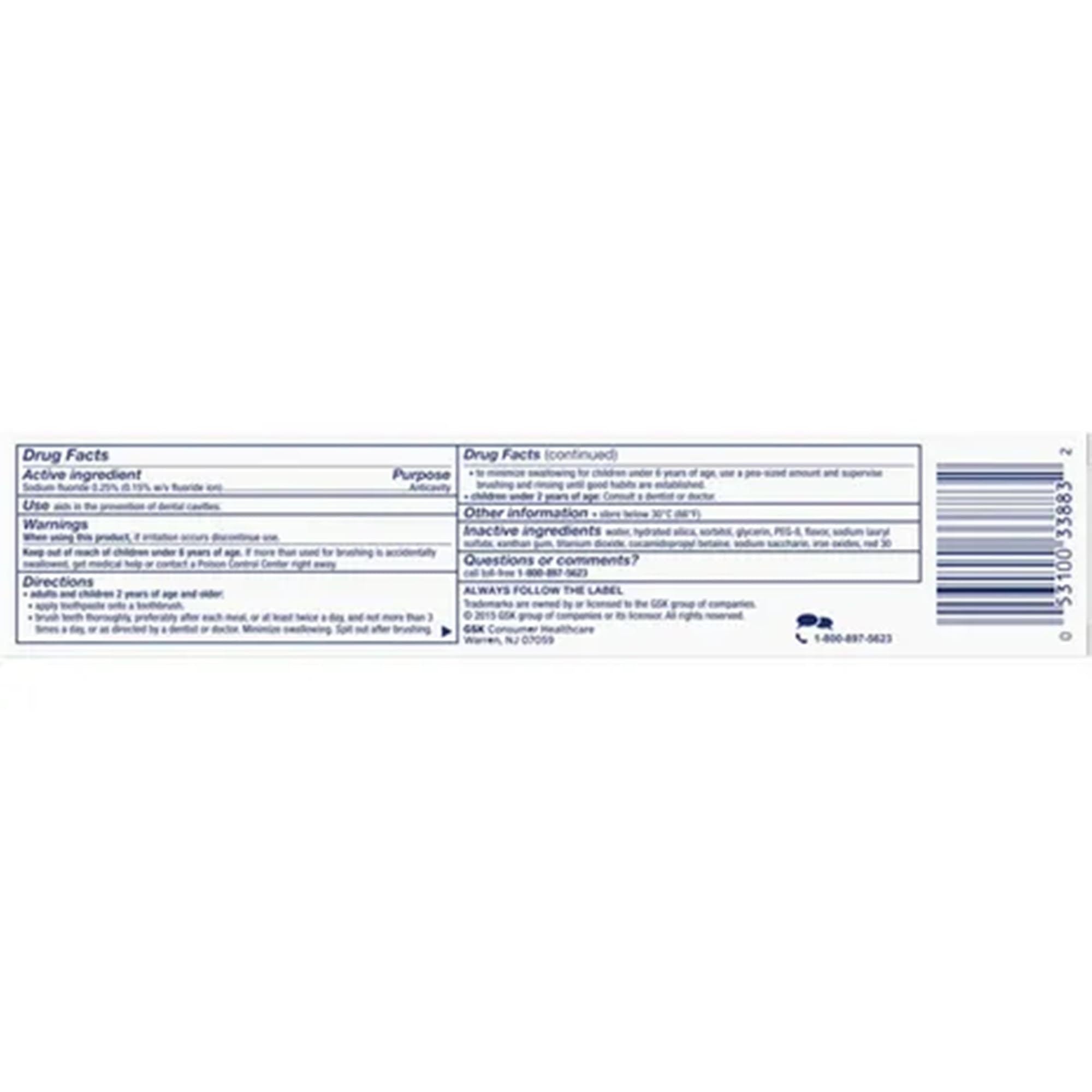Foto 2 | Pasta De Dientes Aquafresh Extreme Clean Whitening 165 Ml, Paquete De 3 - Venta Internacional.