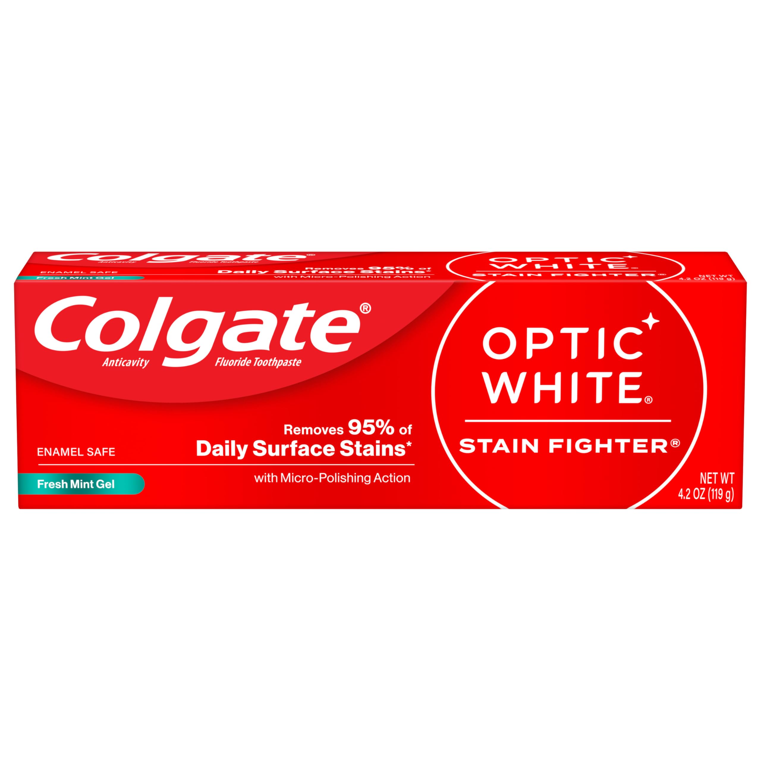 Foto 1 | Pasta De Dientes Colgate Optic White Stain Fighter 125ml - Venta Internacional.