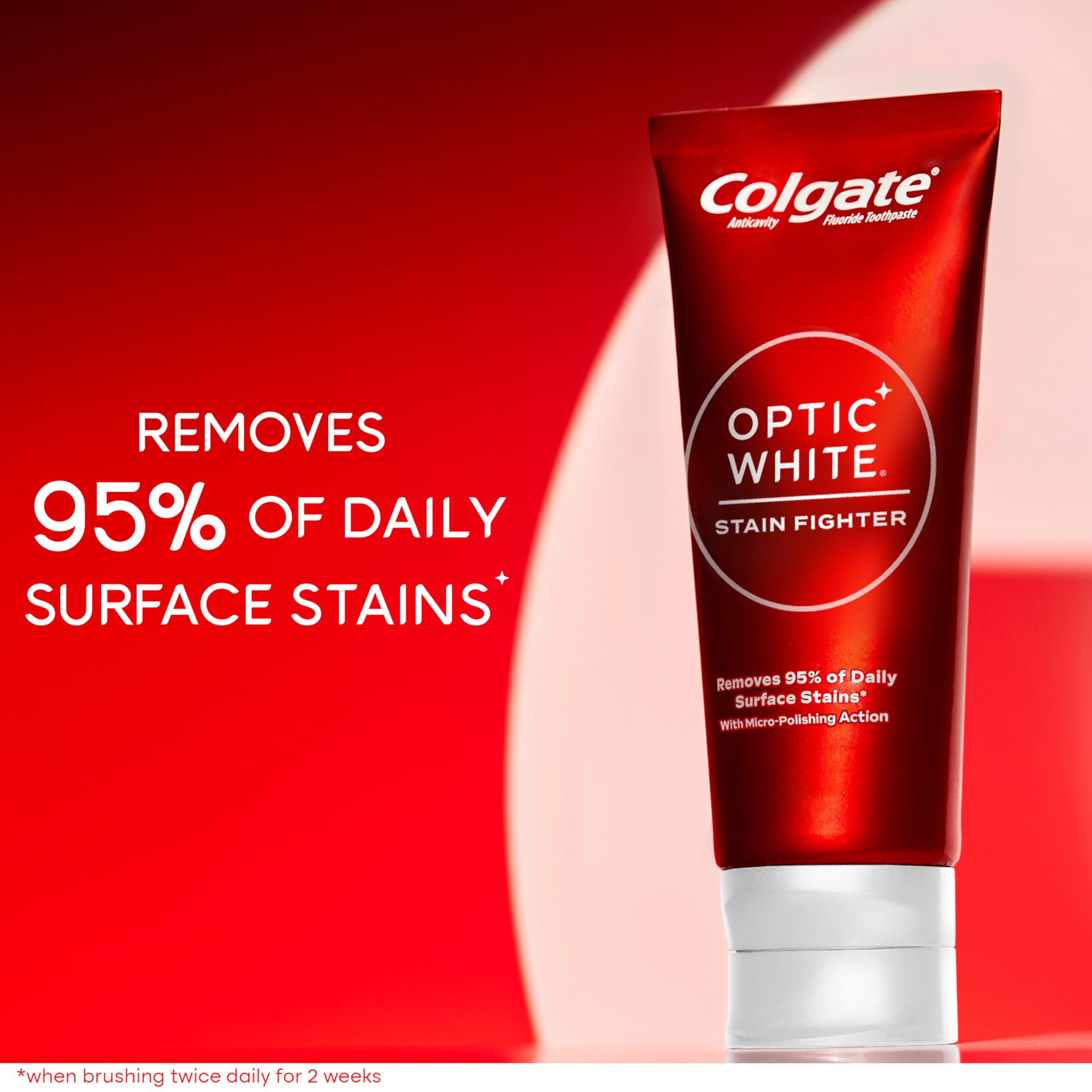 Foto 3 pulgar | Pasta De Dientes Colgate Optic White Stain Fighter 125ml - Venta Internacional.