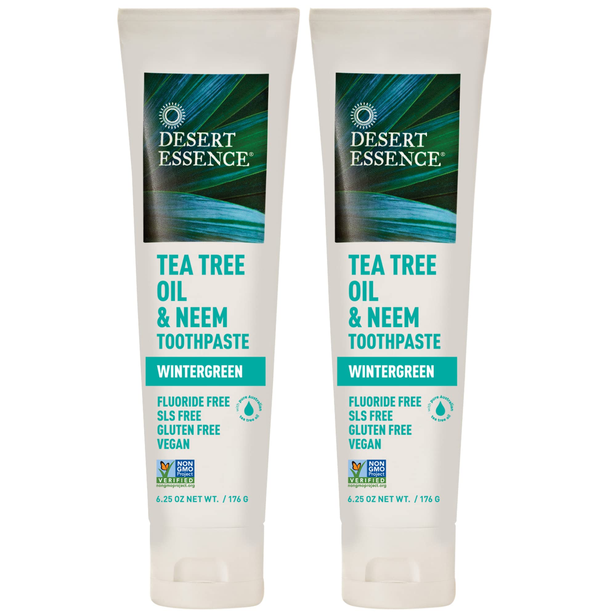 Foto 2 pulgar | Pasta De Dientes Desert Essence Con Aceite De Árbol De Té Y Neem, 185 Ml, Paquete De 2 - Venta Internacional.