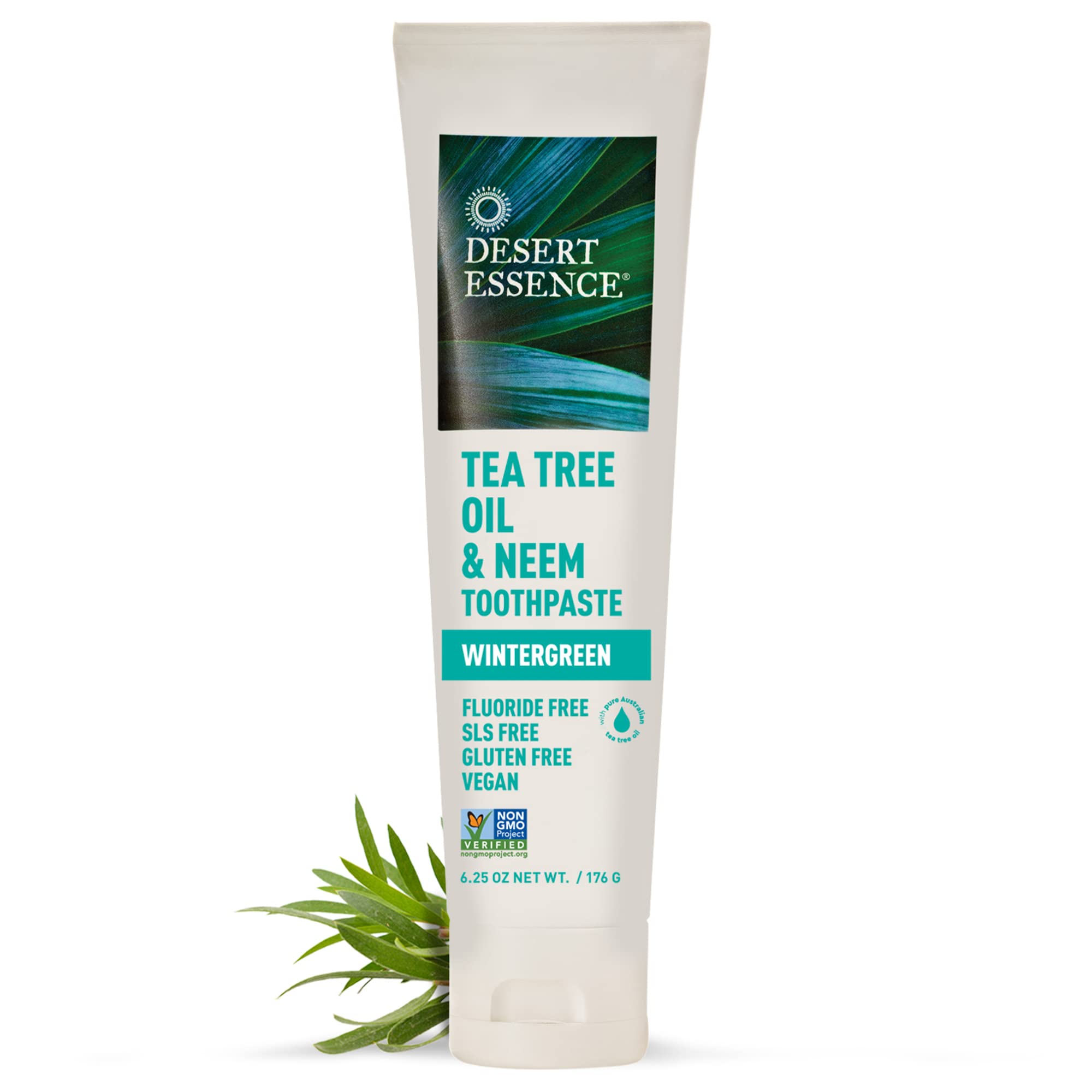 Foto 3 pulgar | Pasta De Dientes Desert Essence Con Aceite De Árbol De Té Y Neem, 185 Ml, Paquete De 2 - Venta Internacional.