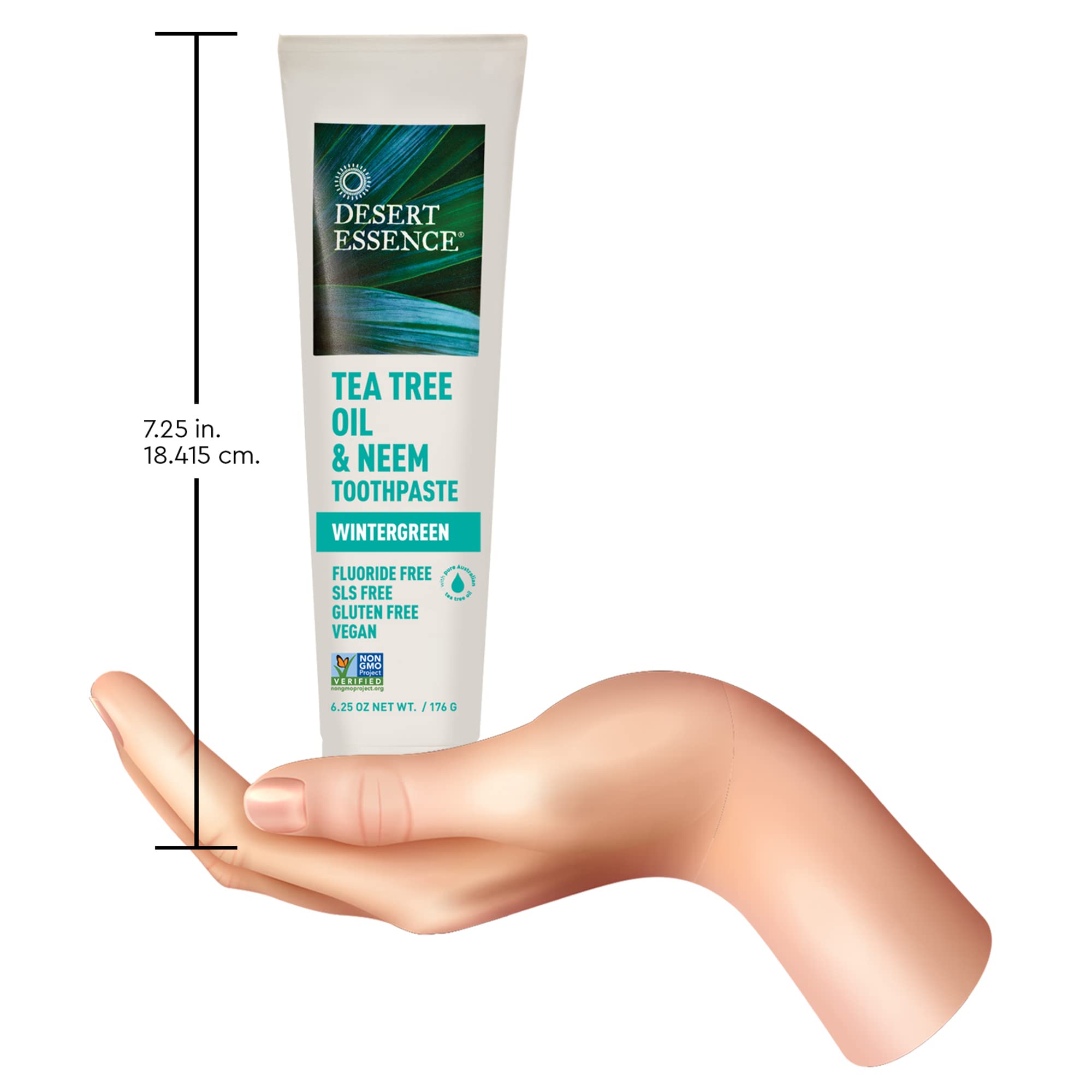 Foto 8 pulgar | Pasta De Dientes Desert Essence Con Aceite De Árbol De Té Y Neem, 185 Ml, Paquete De 2 - Venta Internacional.