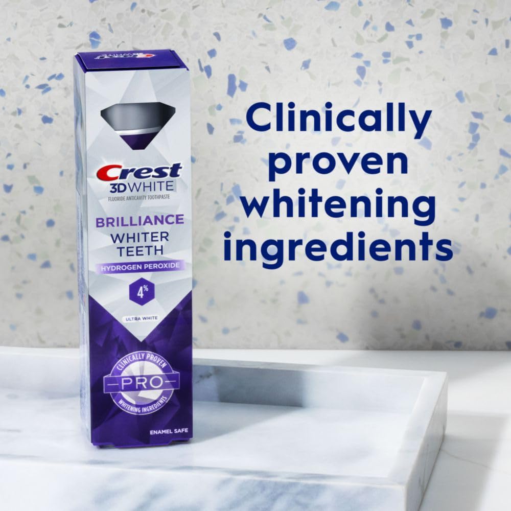 Foto 6 pulgar | Pasta Dental Crest 3d White Brilliance Pro Ultra White 110 Ml - Venta Internacional