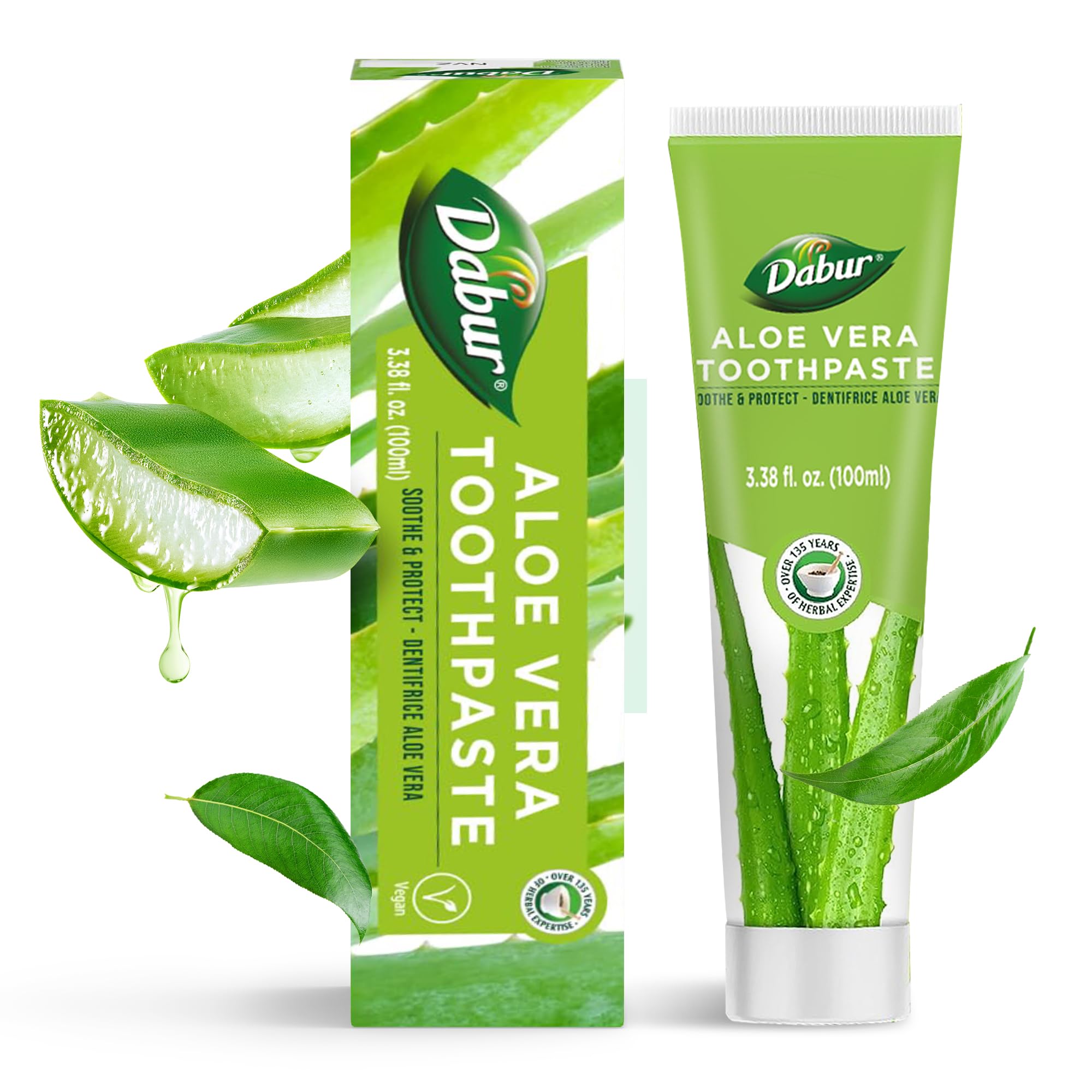 Foto 1 | Pasta de Dientes Dabur Aloe Vera 100 Ml Sin Flúor - Venta Internacional