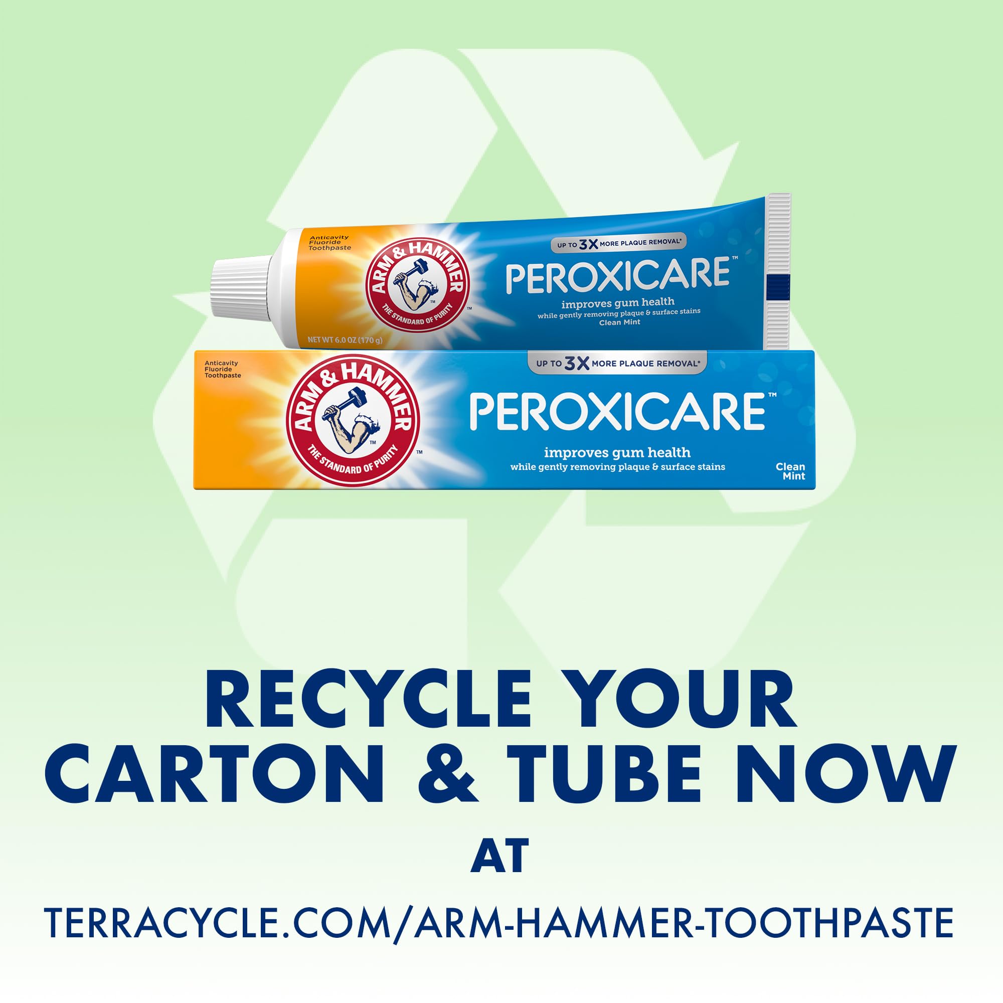 Foto 8 pulgar | Pasta de Dientes Arm & Hammer Peroxicare Clean Mint 180 Ml 4 Piezas - Venta Internacional