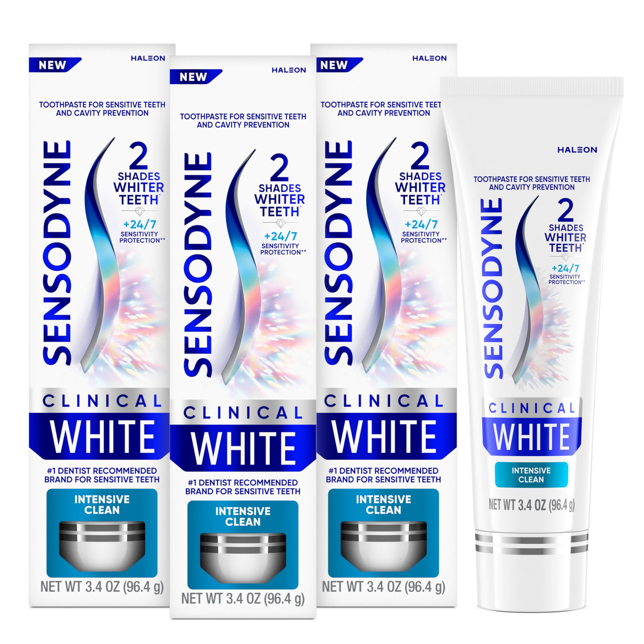 Foto 2 pulgar | Pasta Dental Sensodyne Clinical hite de 3 Piezas-Venta Internacional