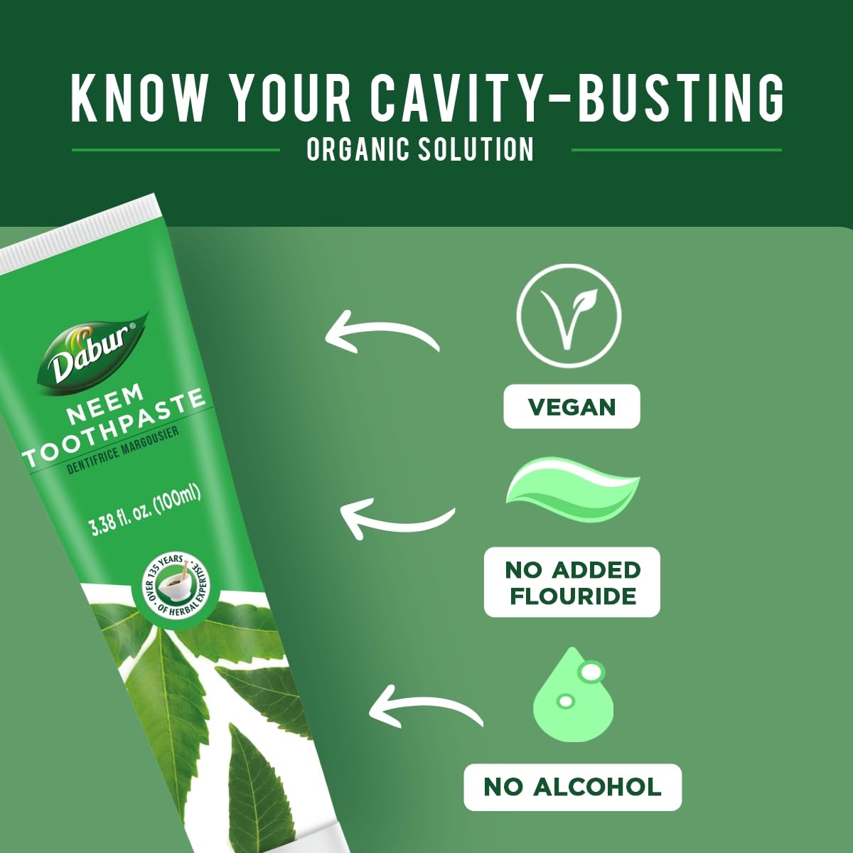 Foto 6 pulgar | Pasta Dental Dabur Neem de 100 ml-Venta Internacional