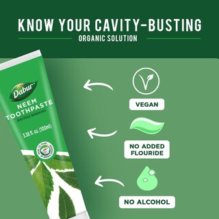 Foto 5 | Pasta Dental Dabur Neem de 100 ml-Venta Internacional