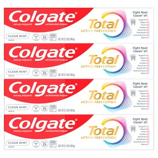 Foto 1 | Pasta Dental Colgate Total Active Prevention 4 Piezas-Venta Internacional