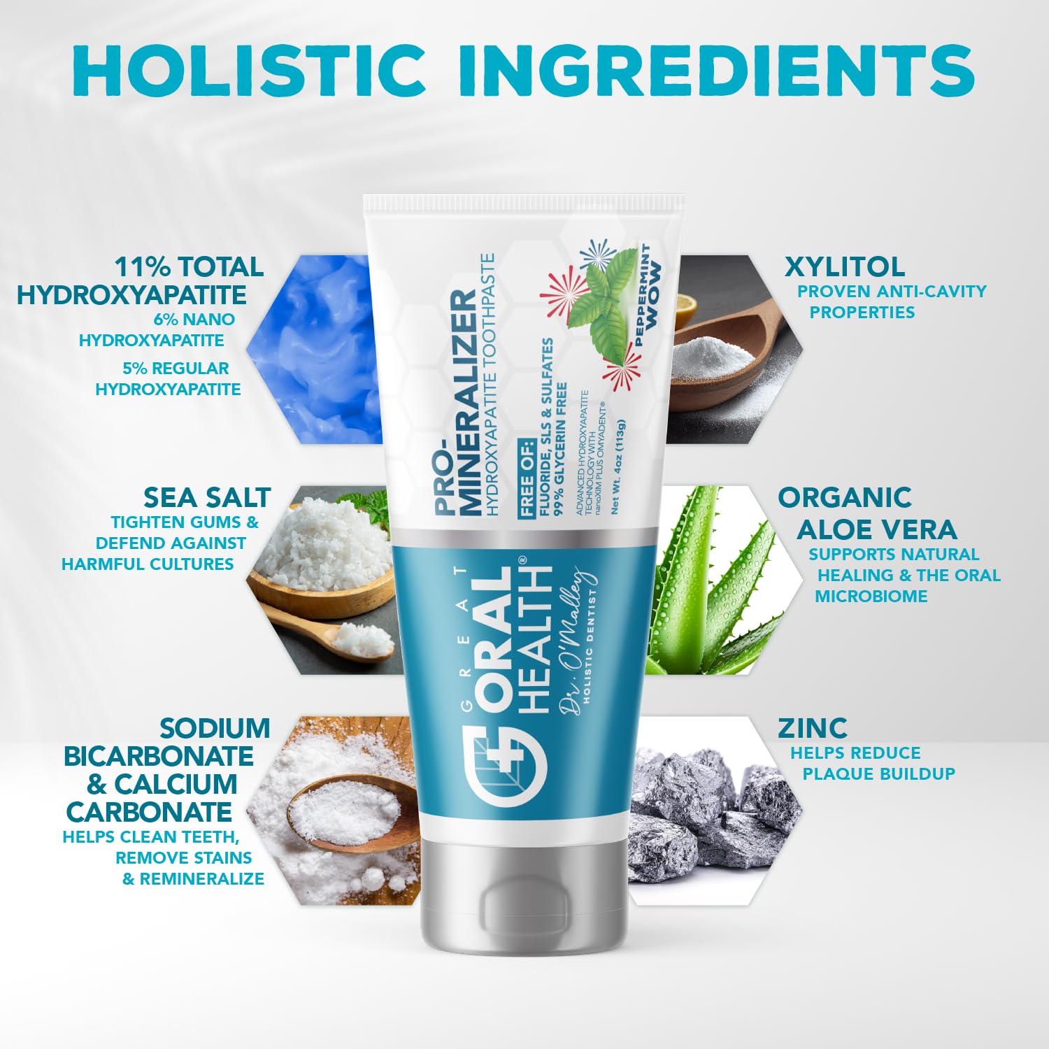 Foto 3 pulgar | Pasta Dental Great Oral Health Nano Hidroxiapatita de 113 g-Venta Internacional