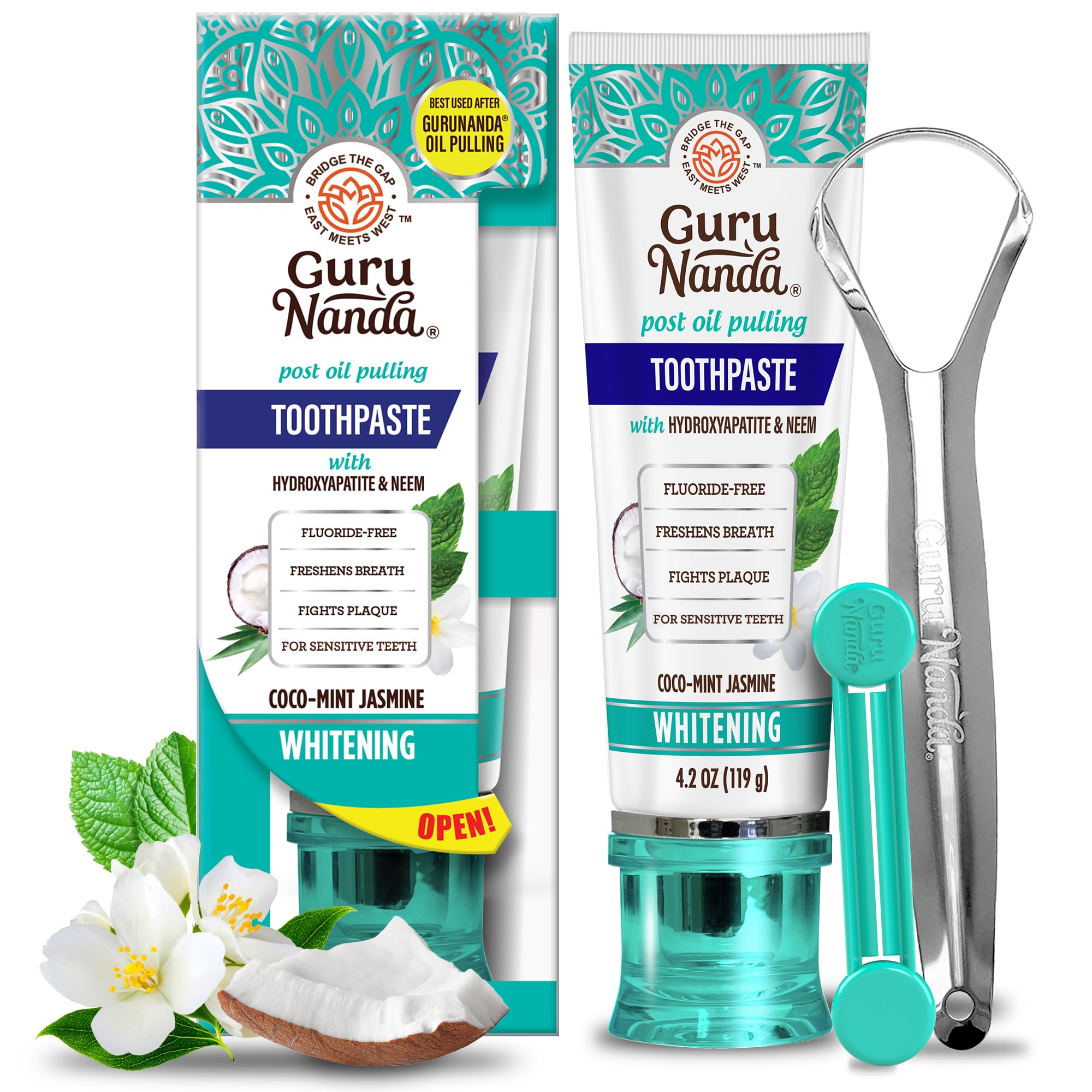 Foto 2 pulgar | Pasta De Dientes Gurunanda Hydroxyapatite Sls Y Sin Flúor 125ml - Venta Internacional.