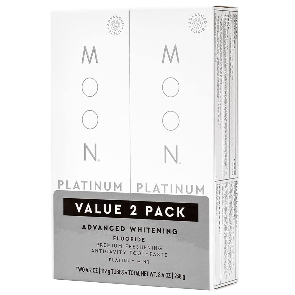 Foto 2 pulgar | Pasta Dental  Moon Platinum Advanced Teeth Whitening 2 Piezas-Venta Internacional