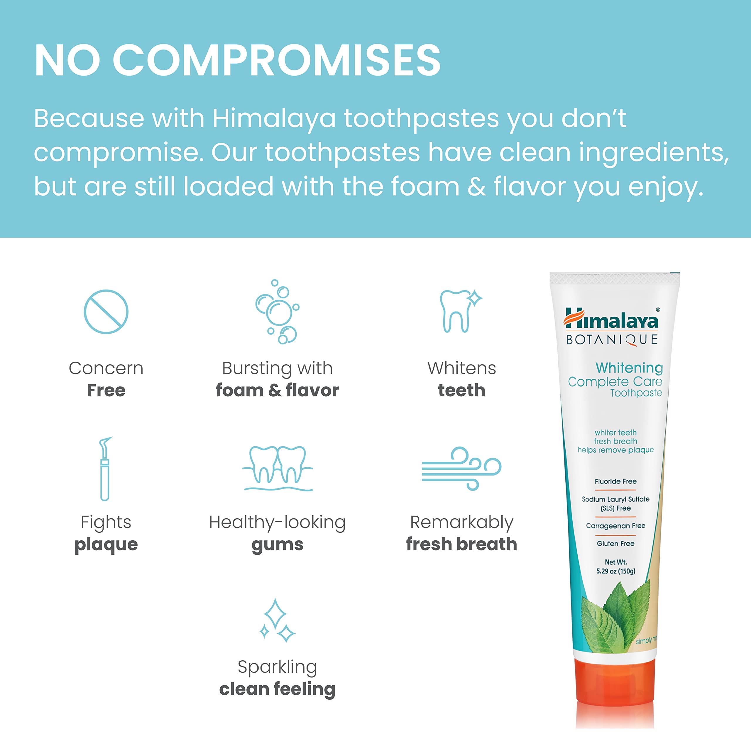 Foto 4 pulgar | Pasta De Dientes Himalaya Botanique Whitening Complete Care, 150 Ml, Paquete De 2 - Venta Internacional.