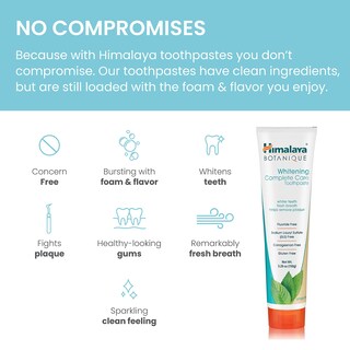Foto 3 | Pasta De Dientes Himalaya Botanique Whitening Complete Care, 150 Ml, Paquete De 2 - Venta Internacional.