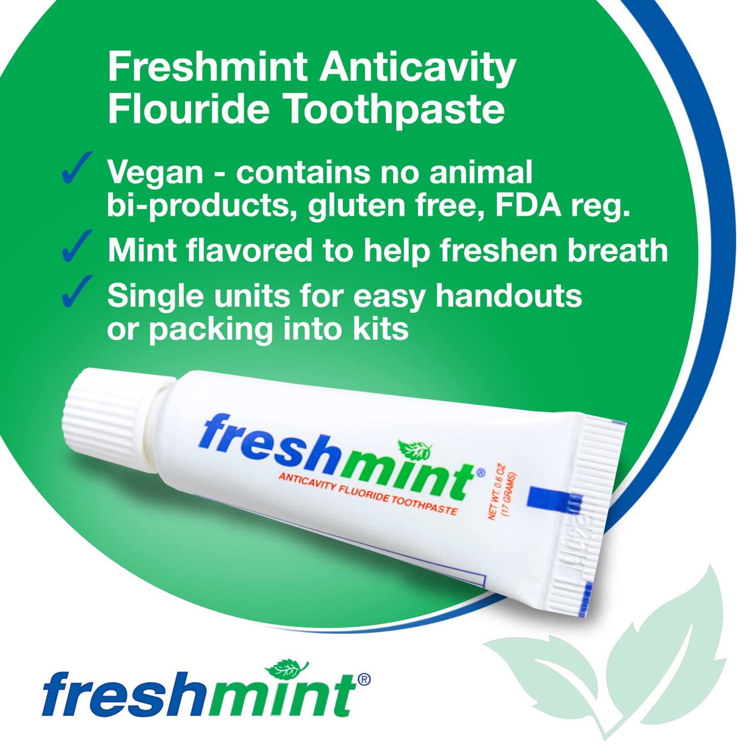 Foto 2 | Pasta De Dientes Freshmint Anticaries Con Flúor, 17 Ml, Tamaño De Viaje X144 - Venta Internacional.