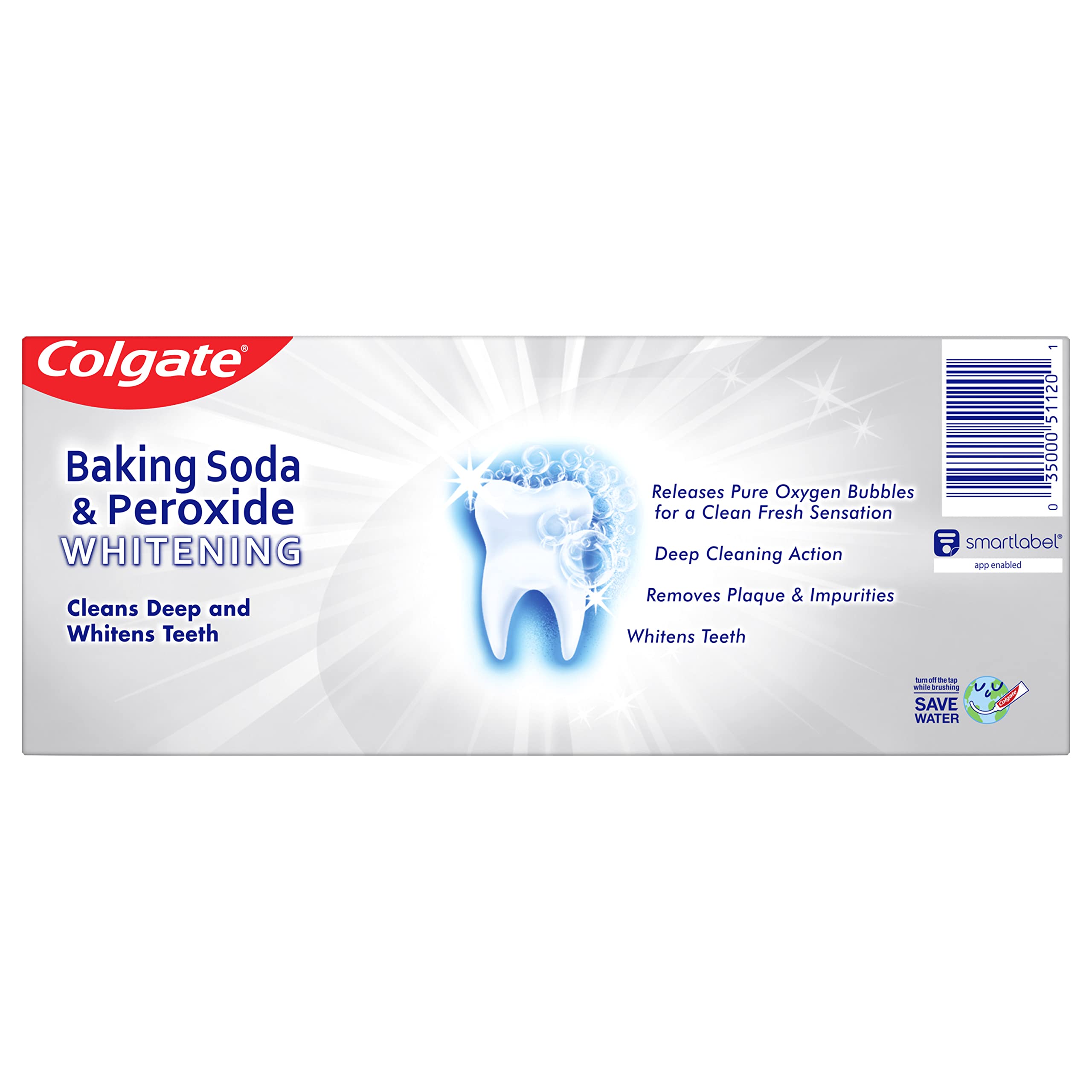 Foto 3 pulgar | Pasta De Dientes Colgate Con Bicarbonato De Sodio Y Peróxido Blanqueadora 177mlx2 - Venta Internacional.