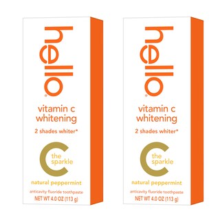 Foto 1 | Pasta De Dientes Hello, Blanqueadora Con Vitamina C Y Flúor, 120 Ml (paquete De 2) - Venta Internacional.