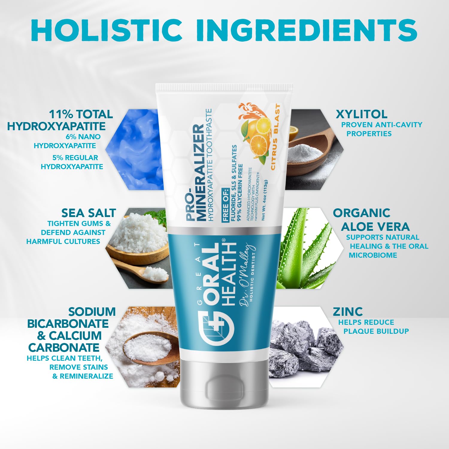 Foto 3 pulgar | Pasta Dental Great Oral Health Nano Hidroxiapatita de 113 g-Venta Internacional